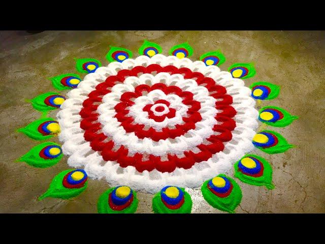 Raam Navami Best Rangoli Design For Alpana Ritu Rangoli //Hand Making//