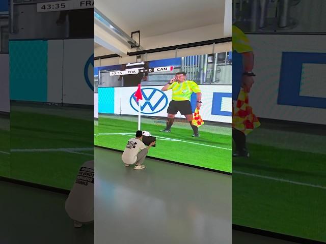 Broadcasting the game on an ultra-HD LED screen — what a thrill!#yuchip #leddisplay #ledscreen