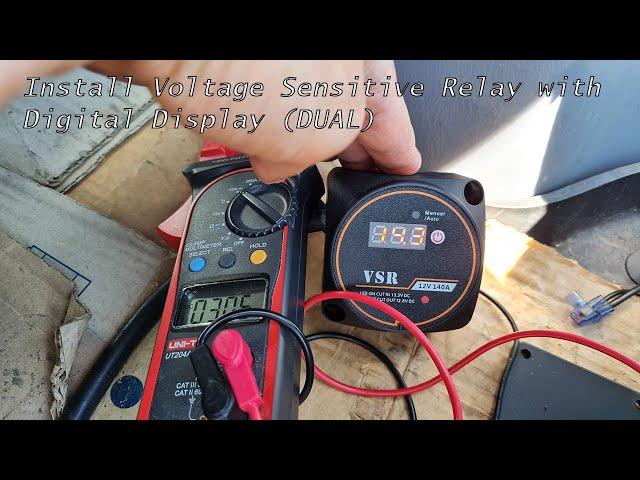 How to install Dual voltage sensitive relay (VSR) with digital display