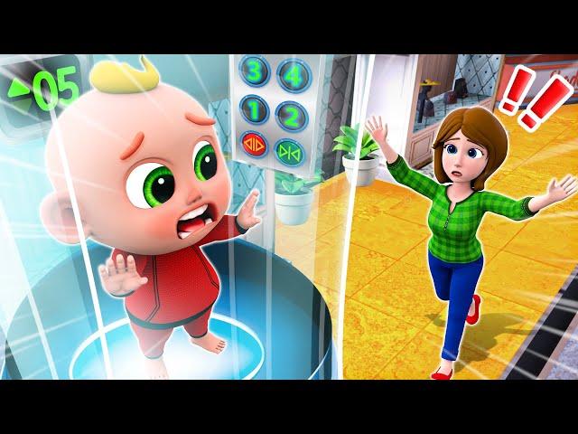 Be Careful in the Elevator Song | Don't Jump in Elevators | Funny Kids Songs & More Nursery Rhymes