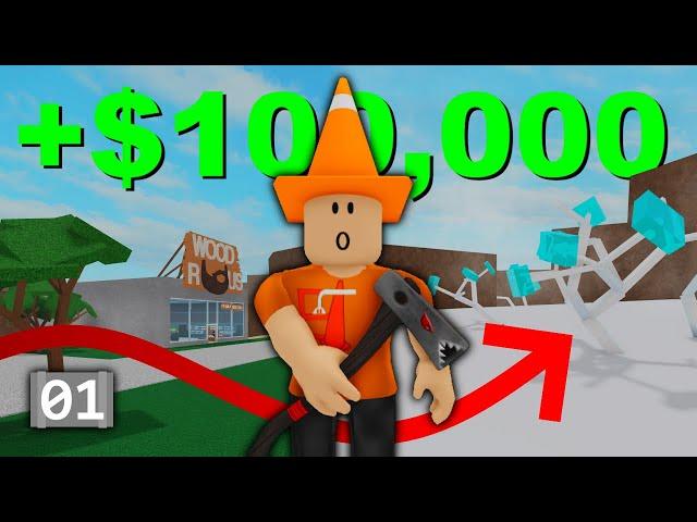 From $0 To The BEST AXE!? | Lumber Tycoon 2 Let's Play #1