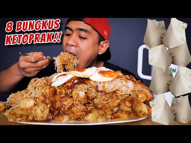 MUKBANG 8 BUNGKUS KETOPRAK PORSI JUMBO!!