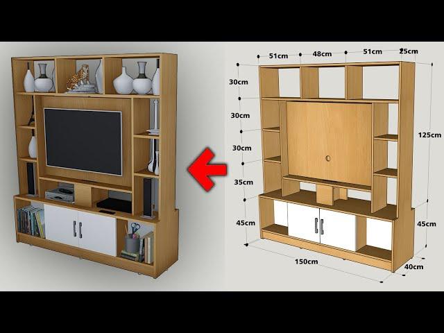 HOW TO MAKE A ROTATING TV CABINET - STEP BY STEP