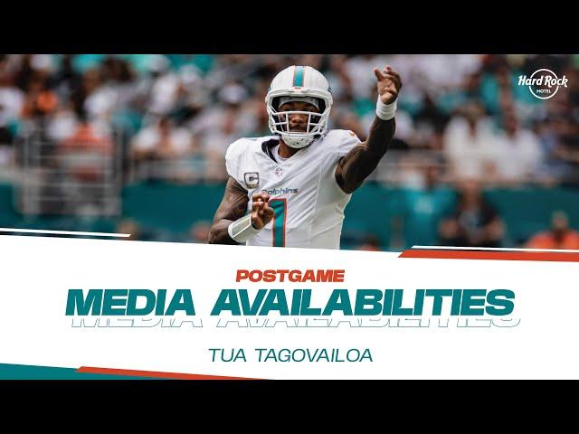 QB Tua Tagovailoa meets with the media after #LVvsMIA  | Miami Dolphins