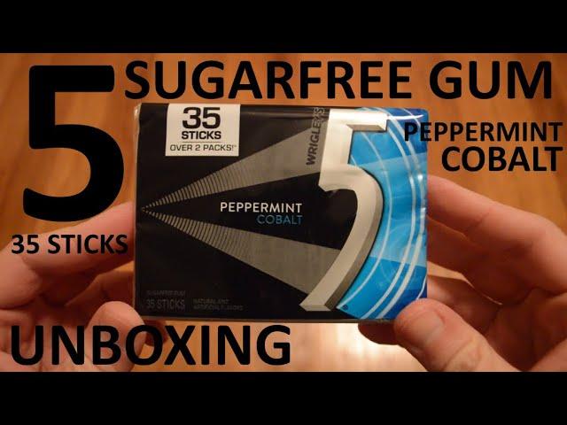 Unboxing Wrigley's 5 Peppermint Cobalt 35 Sticks Sugarfree Gum