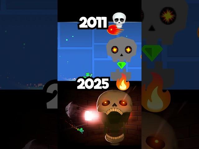 Geometry Dash: 2011 vs 2025  #shorts