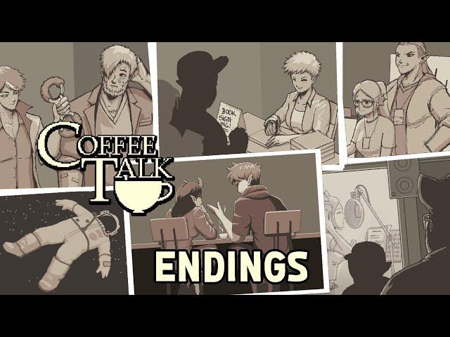 Coffee Talk - All Endings (Final Day Bad & Good Outcomes and Post-Credits Scenes)