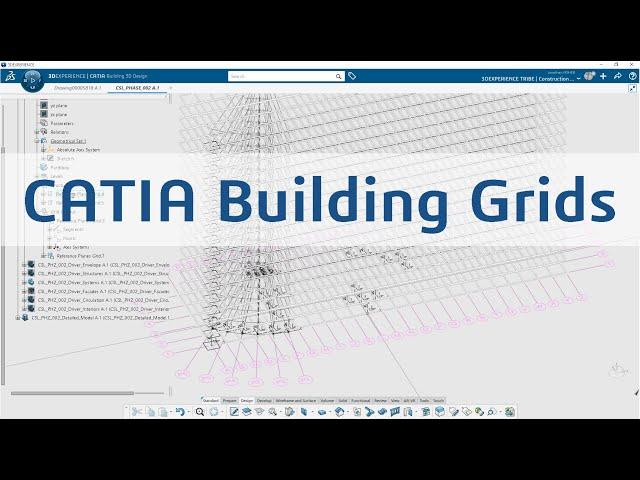 CATIA Building Design fundamentals - Building Grids