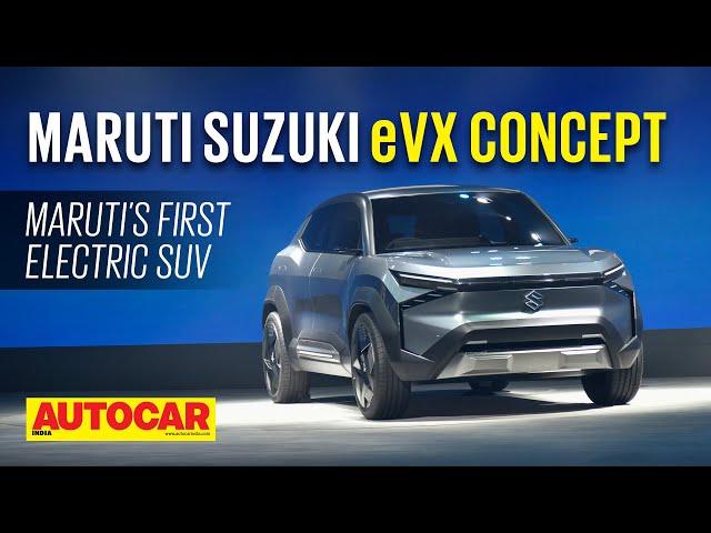 Maruti Suzuki eVX - Maruti's first electric SUV! | Auto Expo 2023 | Autocar India