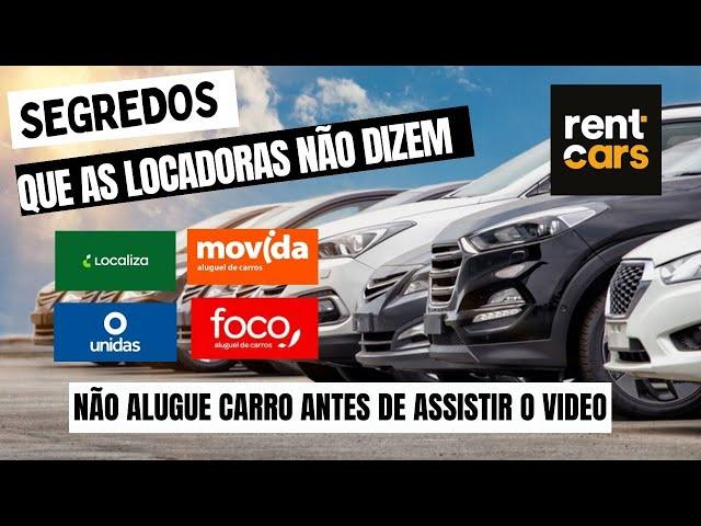 COMO ALUGAR CARRO #alugueldecarro #unidas #localiza #movida #rentcars #rentalcar