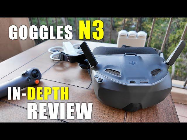 DJI N3 FPV Goggles In-Depth Review - Flight Test with Unboxing, Setup & Updating!