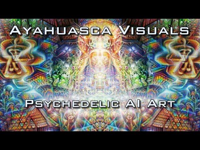 Ayahuasca Trip Visuals - Psychedelic DMT Art made by AI with Illustrip CLIP text to image generator