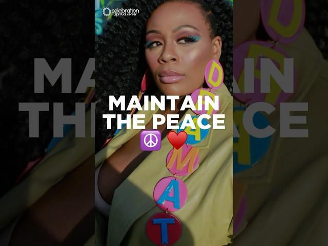 "Maintain the peace" -PY  ⁠