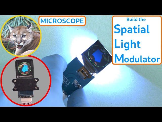 How to build the Spatial Light Modulator for the PUMA 3D printed microscope