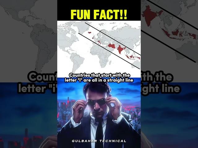 Did You Know All “I” Countries Are in a Straight Line?! 