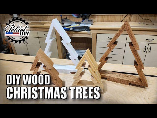 How To Build DIY Wood Christmas Trees