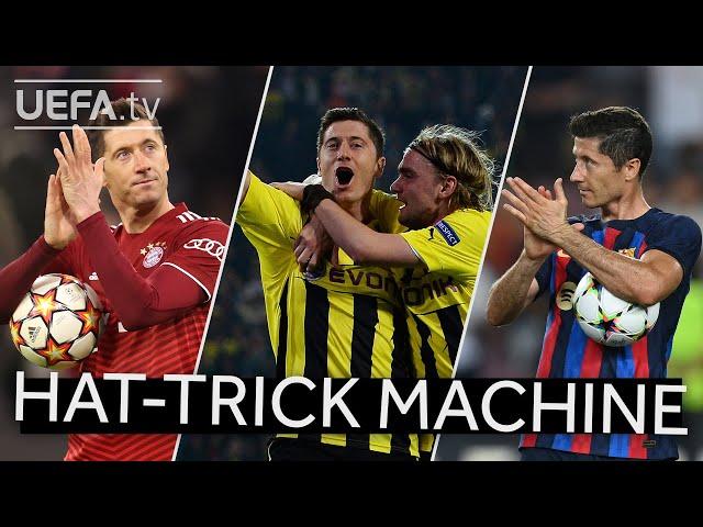 LEWANDOWSKI: THREE HAT-TRICKS, THREE CLUBS