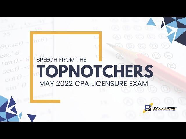 SPEECH FROM THE TOPNOTCHERS