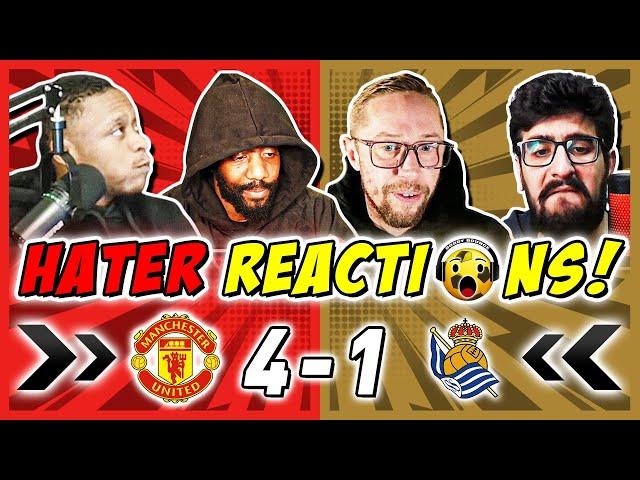 MAN UTD RIVALS & HATERS GUTTED  REACTION TO MAN UTD 4-1 REAL SOCIEDAD | EUROPA LEAGUE