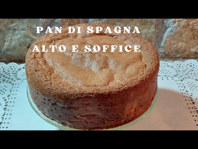 Pan di Spagna alto, soffice e SENZA lievito - prepararlo a casa è semplice