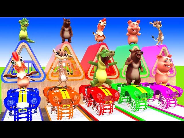 5 Giant Duck, Monkey, Piglet, chicken, dog, elephant, cow, sheep Transfiguration funny animal 2023