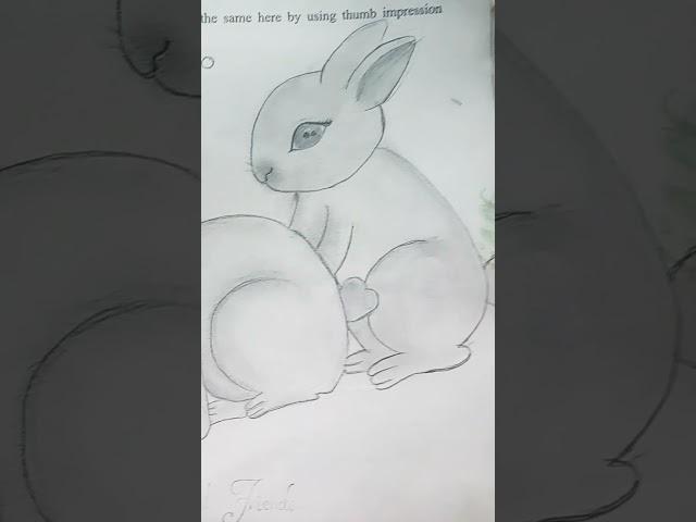 cute rabbit drawing|| bunny ||# Art#Nidhi art and craft