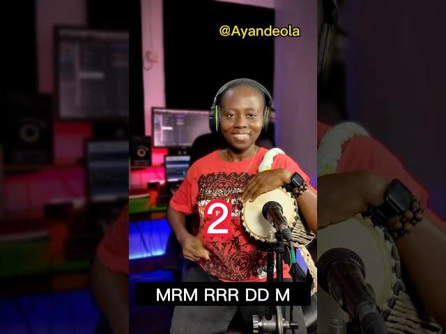 Talking Drum rythms for learning, I hope you find it useful . #youtubeshorts #ayandeola #alujo #
