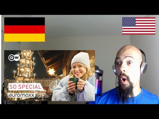 American Reacts To How To Make The MOST Of German Christmas Markets | German Video