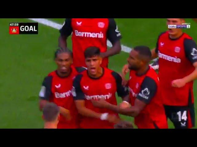 Gol de Piero Hincapie hoy, Bayer Leverkusen vs Wolfsburg (4-3), todos los goles/resúmenes-2024..