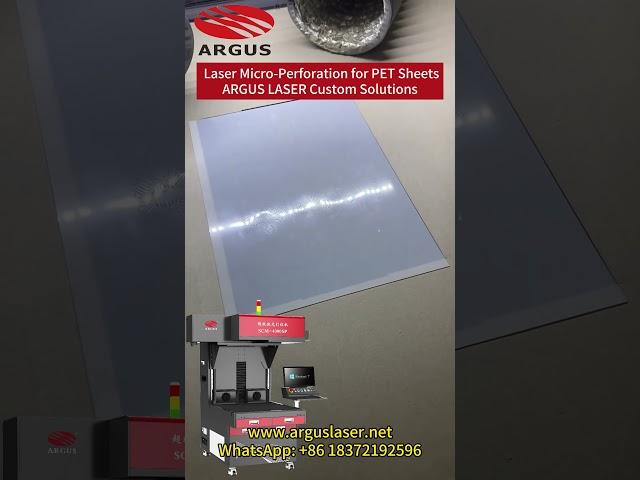 Precision Laser Micro-Perforation for PET Sheets | ARGUS LASER Custom Solutions#petfilm #laser