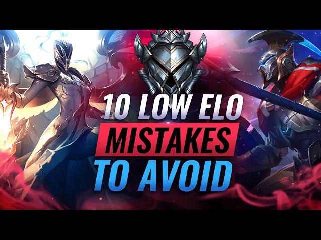 10 GAME LOSING Mistakes That EVERYONE in Low Elo Makes - League of Legends Season 11