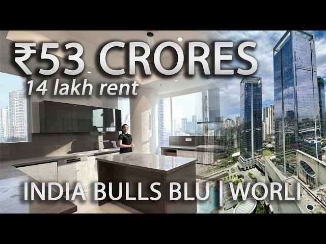 Tour a ₹53 Cr 6bhk Glass Skyscraper Home | Lease Option ₹14 Lakhs/Month | Worli, Mumbai 