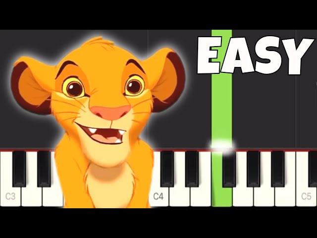 Hakuna Matata - EASY Piano Tutorial - Disney's The Lion King