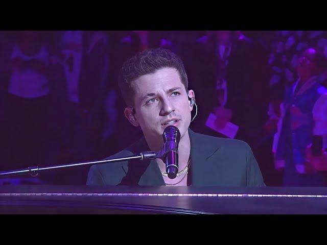 Tribute to Kobe Bryan. Charlie Puth and Wiz Khalifa "See You Again" at Lakers Half Time Show