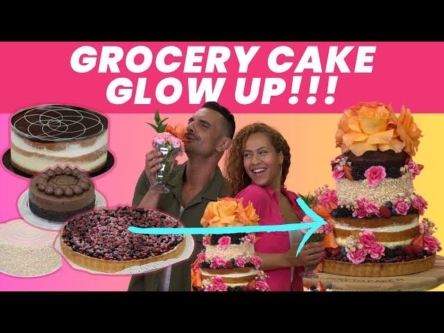 Grocery Store Cake GLOW-UP! | How to Cake It With Yolanda Gampp And CASPAR!