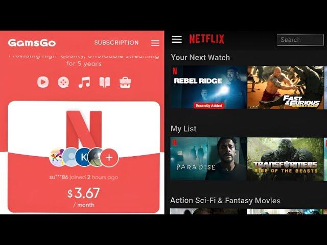 GamsGo Review || Cheap Netflix, Disney+, Spotify, Etc With GamsGo! Legit And Safe