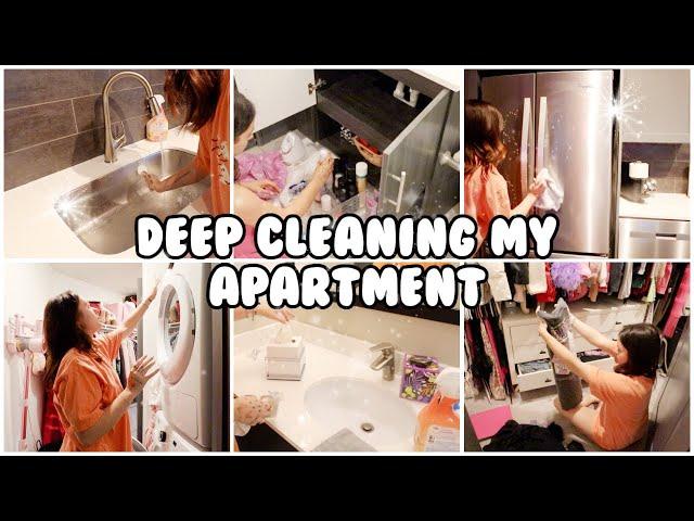 DEEP CLEANING MY ENTIRE APARTMENT | CLEANING MOTIVATION | SPEED CLEAN WITH ME