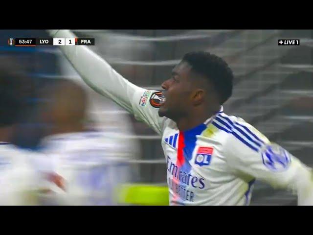 Ernest Nuamah Goal, Lyon vs Eintracht Frankfurt (3-1) All Goals and Extended Highlights