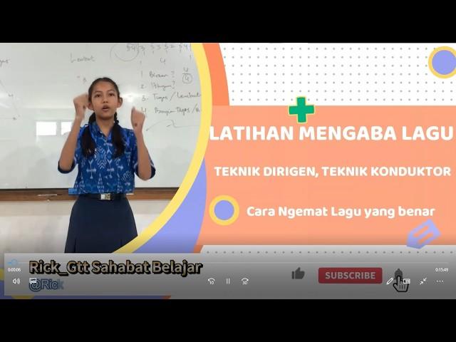 LATIHAN MENGABA LAGU - cara kami belajar seni musik teknik mengaba lagu