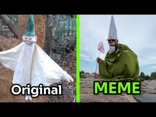 Tiny Green Wizard (Original vs MEME)