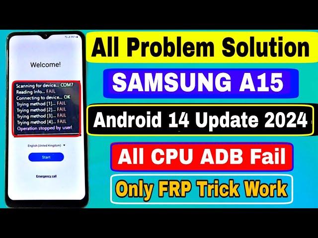 Without PC 2024:- Samsung A15 FRP Bypass 2024 Android 14 Update || TalkBack Not Working