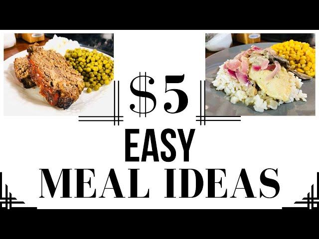 $5 DINNERS | 2 Quick Cheap Meal Ideas Made EASY! | PATTERSON FAMILY HOME