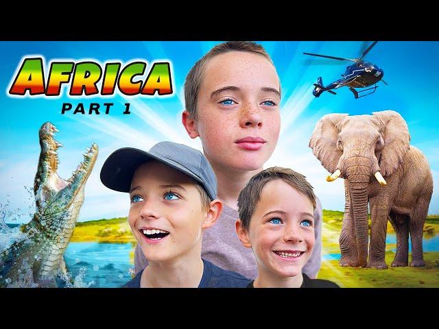 Kids Wild Africa Adventure! Feeding crocodiles, elephants & zip-lining