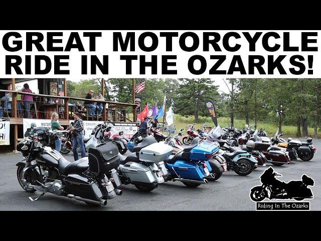 Great MOTORCYCLE RIDE in the Ozarks | Bikes, Blues and BBQ