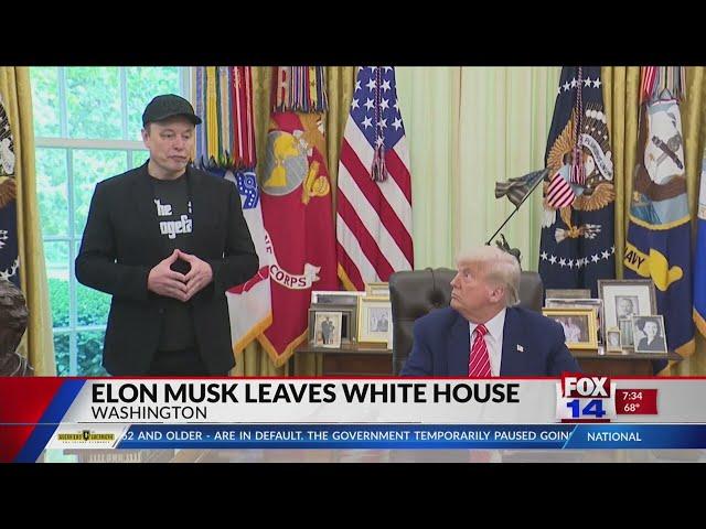 Elon Musk leaves White House