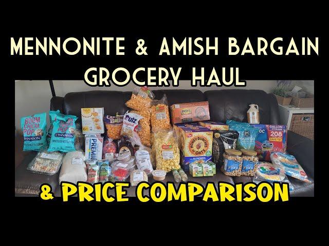 Amish Mennonite Bargain Grocery Haul & Price Comparison + Sam's club