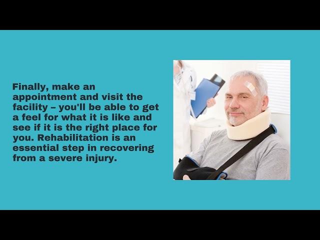 Rehabilitation Center Springbrook - The Most Important Factor In Choosing A Rehabilitation Center