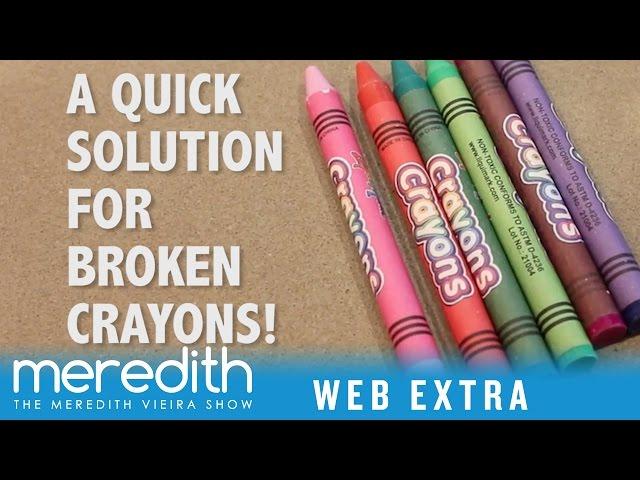 Easy Solution For Broken Crayons! - Web Extra | The Meredith Vieira Show