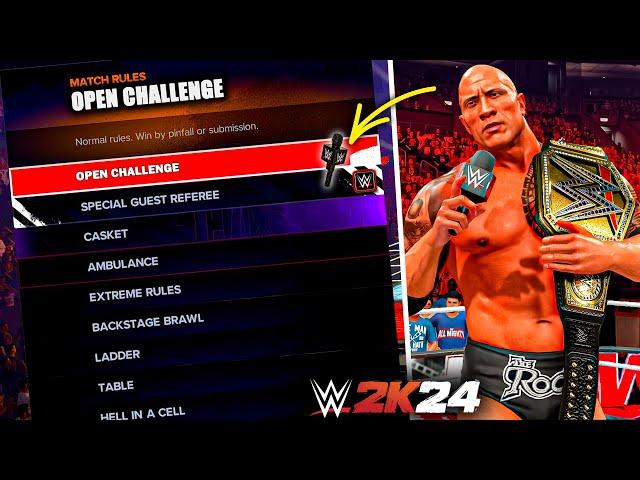 WWE 2k24: What If We Have A Open Challenge Mode In The Game!