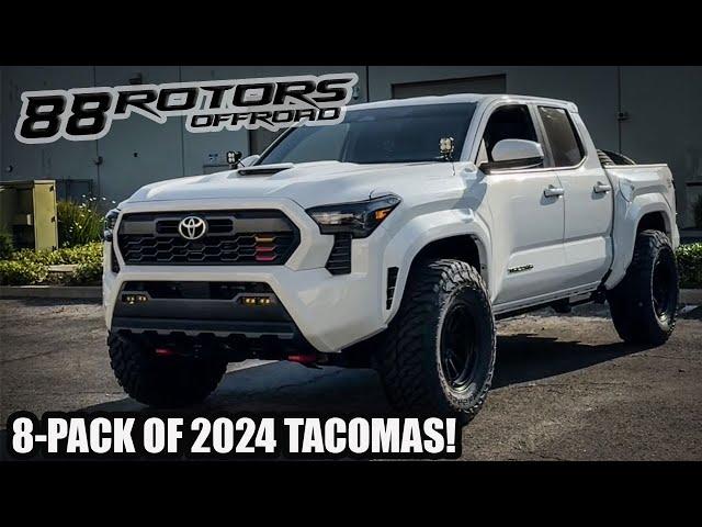 8 PACK OF 2024 TOYOTA TACOMA TRUCKS, NEW 4TH GEN ONLY!